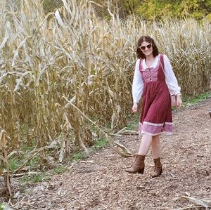 70s midi Prarie dress